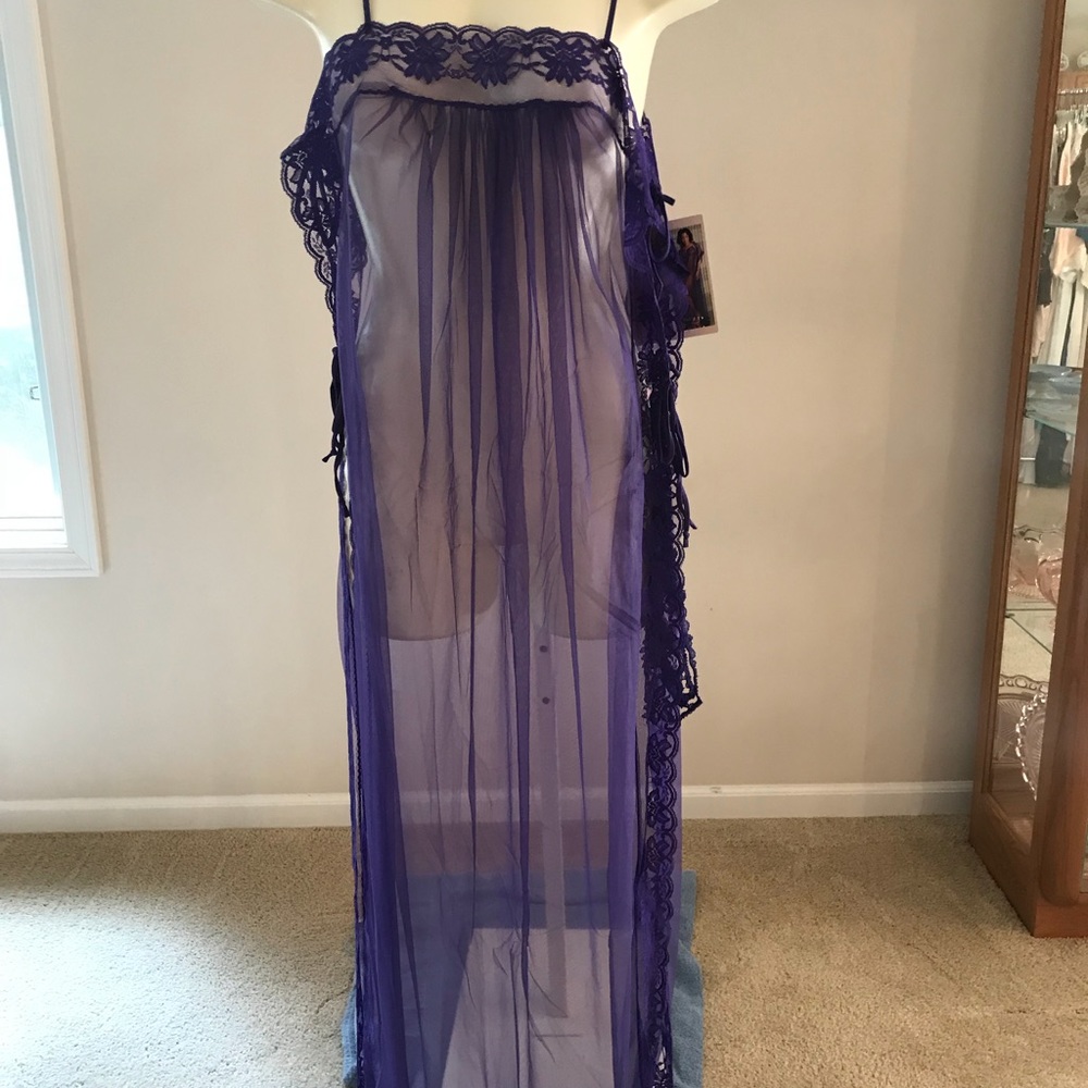 Fantasy sheer long gown